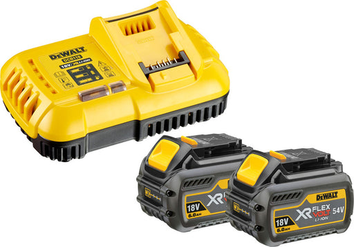 Akku-Starterkit DEWALT inkl. Ladegerät DCB118 T2 Akkus 54V/18V/6Ah