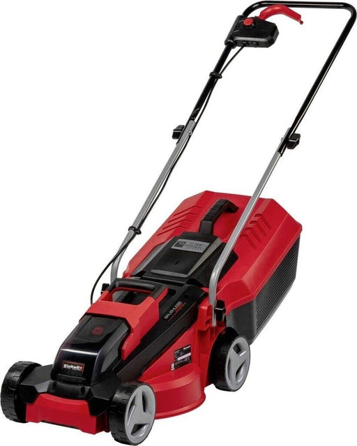 Einhell GE-CM 18/30 Li Solo Akku-Rasenmäher Mit diesem kabellosen Rasenmäher können Sie in Ihrem Garten zügig Ordnung schaffen. Er ist mit einem bürstenlosen Motor und einem qualitativ-hochwertigem, robustem Gehäuse aus Kunststoff ausgestattet und bietet mehr Vorteile als ein normaler Kohlebürsten-Motor. Der Führungsholm lässt sich für eine platzsparende Unterbringung einklappen. Dank großen Rädern gestaltet sich der Mähprozess außerdem sehr rasenschonend.  Eigenschaften:  Leerlaufdrehzahl: 3300 min^-1 Schn