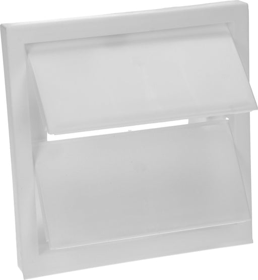 Jalousieklappe weiss NW 100 mm rund