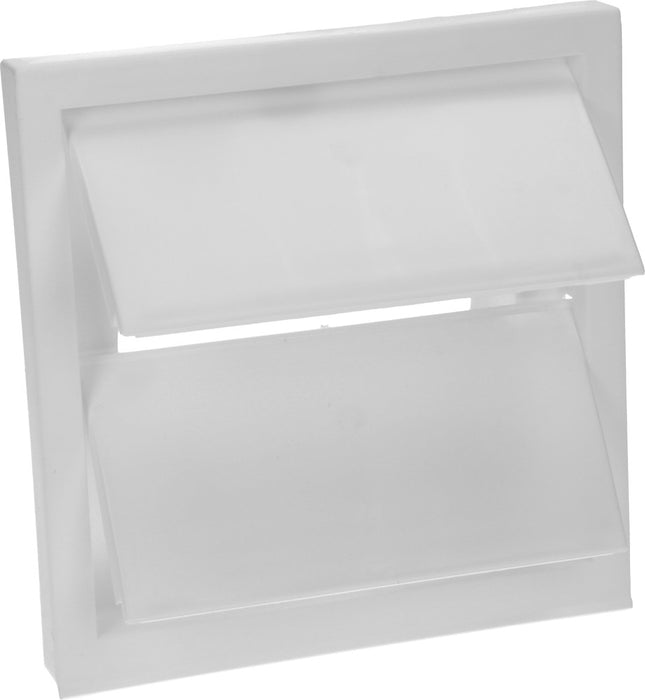 Jalousieklappe weiss NW 100 mm rund