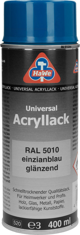 Acryl-Lackspray 400 ml enzianblau RAL5010 glänzend