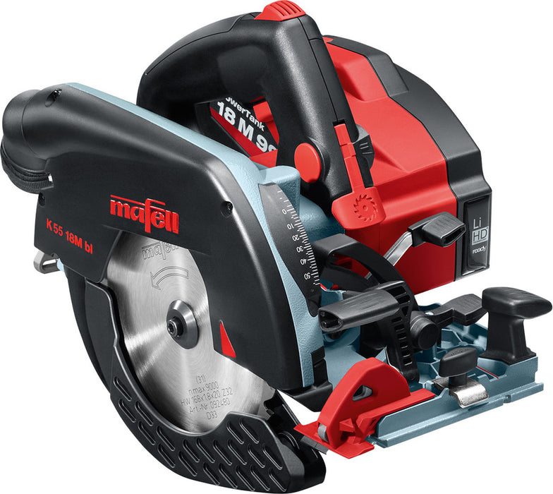 Akku-Handkreissäge Mafell K 55 18M bl PURE mit Akku 18V, 5,5Ah