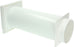 Mauerentlüftungskanal  Flachanschluss 110 x 53 / 270 - 480 mm