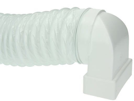 Umlenkstück 110x53 mm mit flexiblem Schlauch ø100 mm