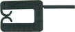 Unterlegplättchen mit Schlitz 6 mm schwarz 40 Stück