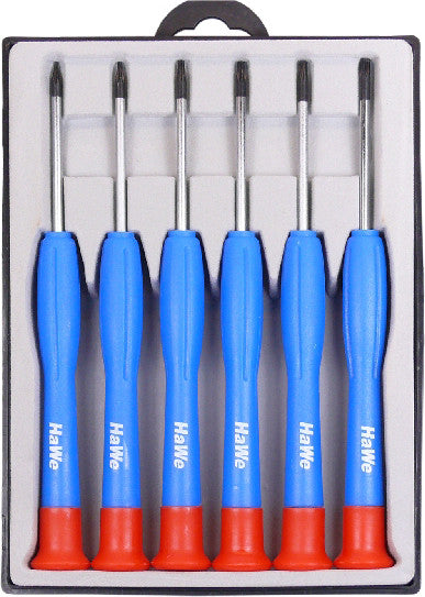 Präzisions-Schraubendreher-Satz 6-tlg. Torx 5 - 15