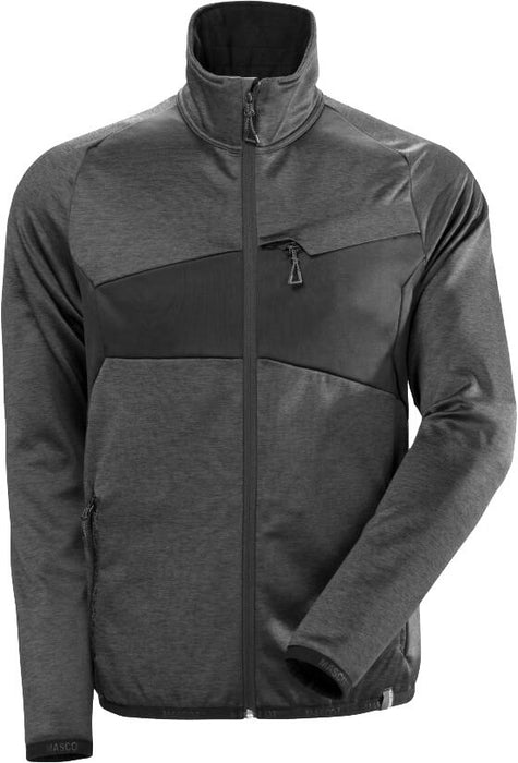Mikro-Fleecejacke Accelerate 18103 dunkelanthrazit/schwarz Gr. M