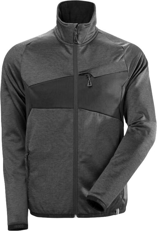 Mikro-Fleecejacke Accelerate 18103 dunkelanthrazit/schwarz Gr. M