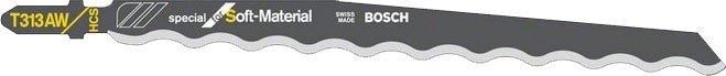 Stichsägeblatt BOSCH T313AW Wellenschliff Karton Isol. (VE=3St.)