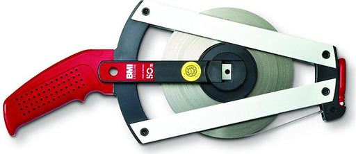 Rahmen-Maßband aus Stahl 30 m mit mm-Teilung & Hakenring FlexTop