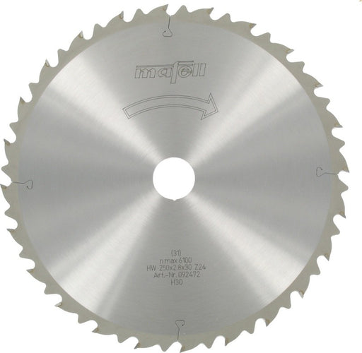 HM-Sägeblatt MAFELL 160x1,8x20 MS55 (F) Z16 Längsschnitt