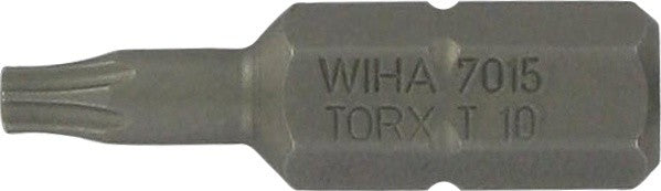 Biteinsatz Torx TX10 x 25 mm 1/4 Zoll Aufnahme Farbe grau
