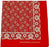 Bandanos Elias Zunft-Taschentuch rot/weiß 100 % Baumwolle