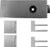 Glastürschloss-Set Karcher EGS 360Q mit 3-teiligen Bändern Edelstahl matt