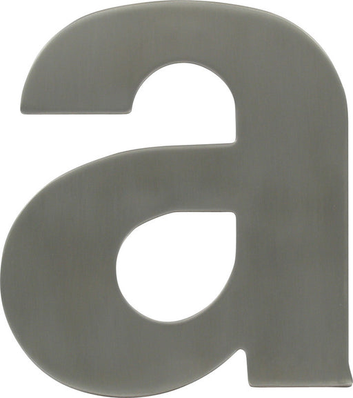 Hausnummer KARCHER Symbol  "a" - Höhe 110 mm - Edelstahl matt