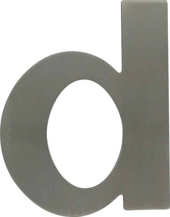 Hausnummer KARCHER Symbol "d" - Höhe 110 mm - Edelstahl matt