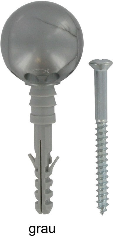 Türstopper Kugelform FISCHER 36 mm 3-tlg. grau