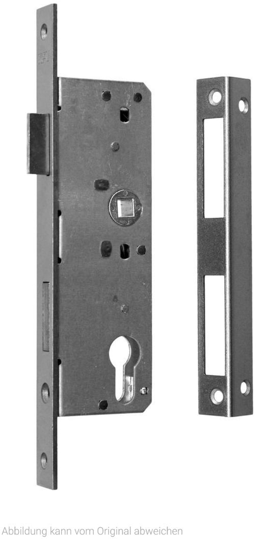 Einsteck-Glastürschloss KFV 521 1/2 PZW 40 mm silber links