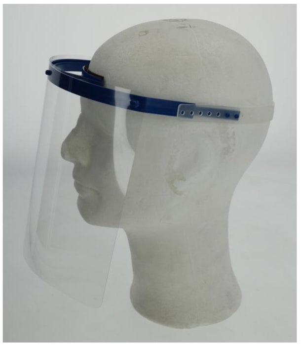 Gesichtsschirm 2-teilig (Kopfband+Scheibe) Seitenansicht