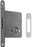 Riegelschloss KFV 211 PZ 55 mm 20 mm altsilber rund