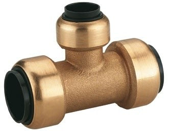 Rohr-T-Steckverbinder  1x ø 15 mm + 2 x ø 22 mm