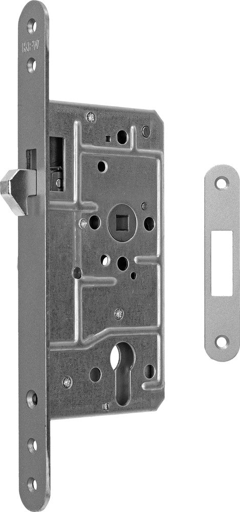 Schiebetürschloss KFV 1631 PZ 65 mm altsilber