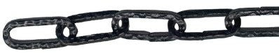 Zier- und Lampenkette gehämmert, vierkant 3 mm schwarz