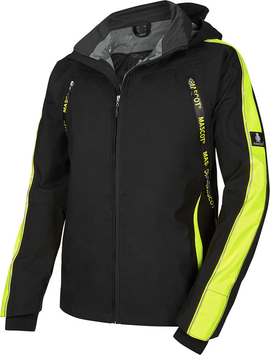 Regenjacke Gandia schwarz/gelb Gr. M