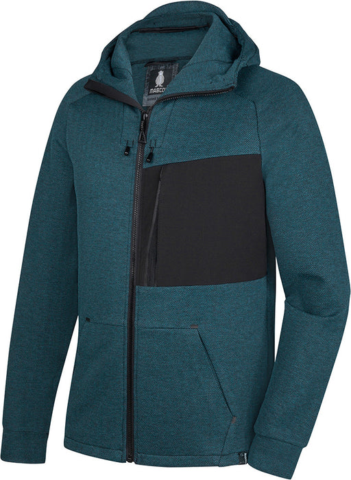 Kapuzen-Sweatshirt Advanced 17384 petrol/schwarz Gr. XL