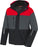 Winterjacke Aviator rot/grau/schwarz Gr. L