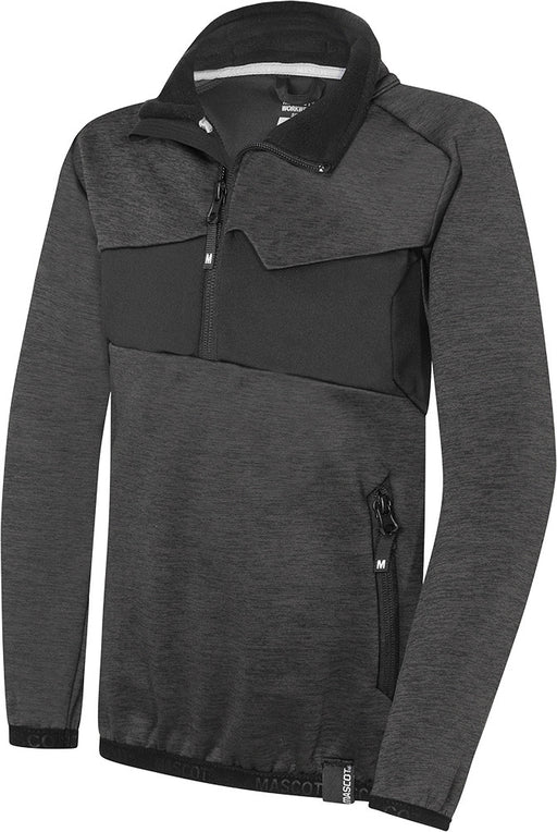 Kinder-Fleecepullover Accelerate 18903 dunkelanthrazit/schwarz Gr. 116