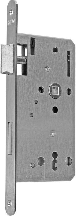 Zimmertür-Einsteckschloss KFV 115 1/2 Kl. 2 PZ li/re Stulp 18 mm rund Niro